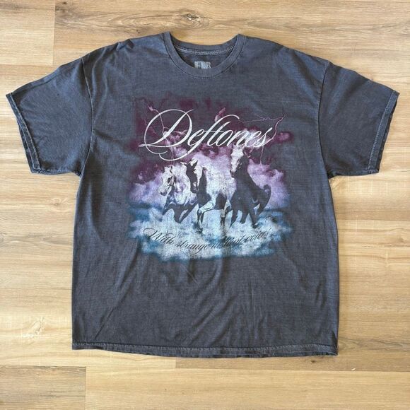 Deftones Other - Deftones Swerve City Horses Gray Shirt Size XL Metal Alt Numetal Rock Oversized